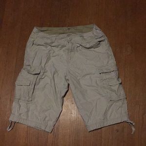 Tan cargo shorts